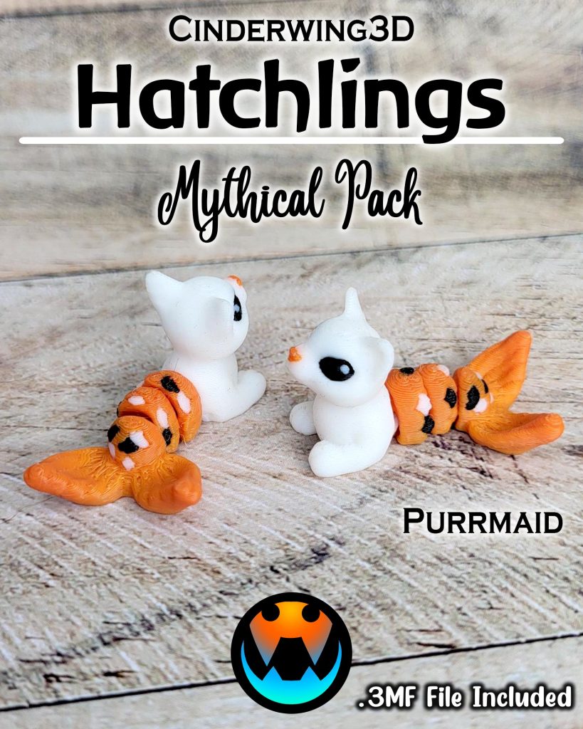 图片[6]-Cinderwing3D 微缩打印 7款孵化幼兽-3D合纵社-3D打印模型STL格式3mf格式免费下载！