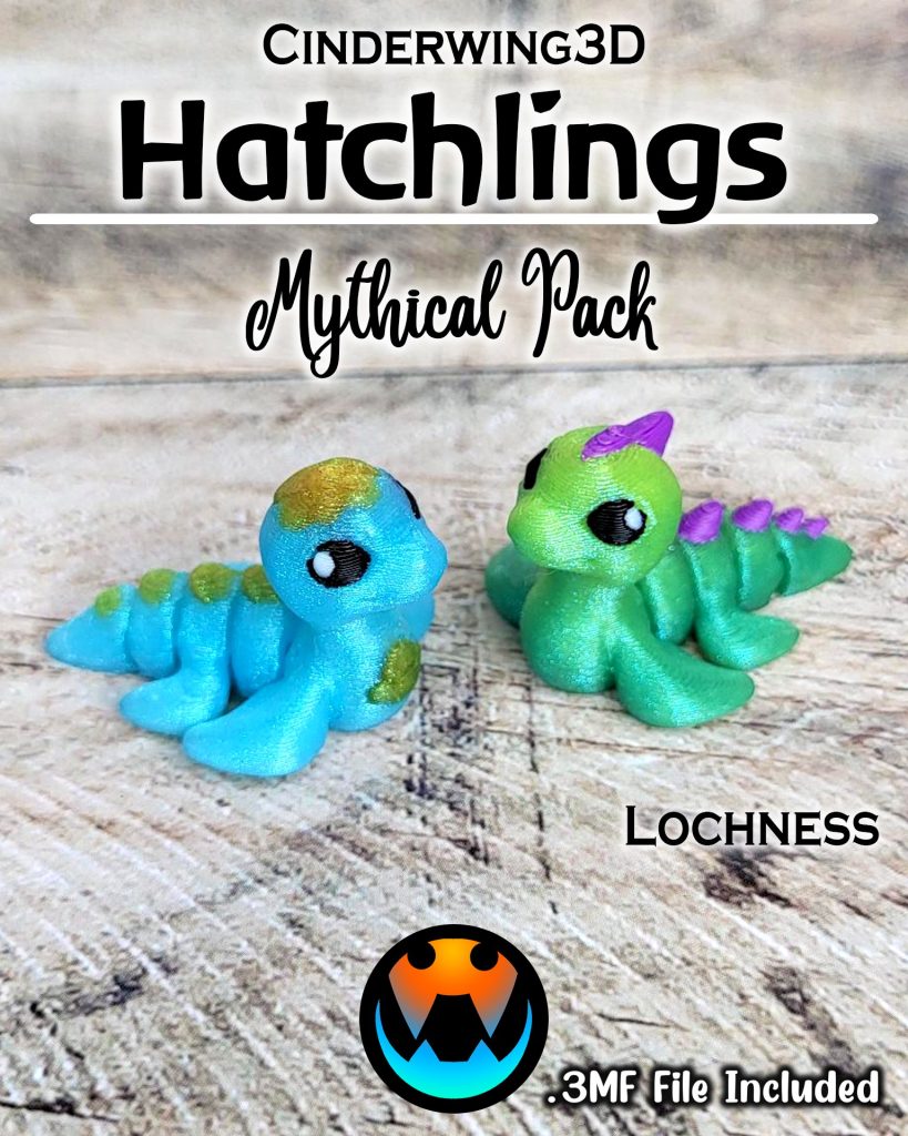 图片[3]-Cinderwing3D 微缩打印 7款孵化幼兽-3D合纵社-3D打印模型STL格式3mf格式免费下载！