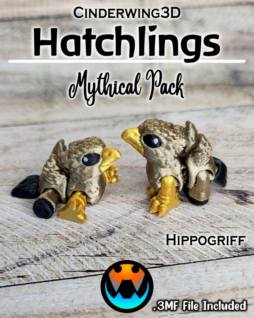 图片[4]-Cinderwing3D 微缩打印 7款孵化幼兽-3D合纵社-3D打印模型STL格式3mf格式免费下载！