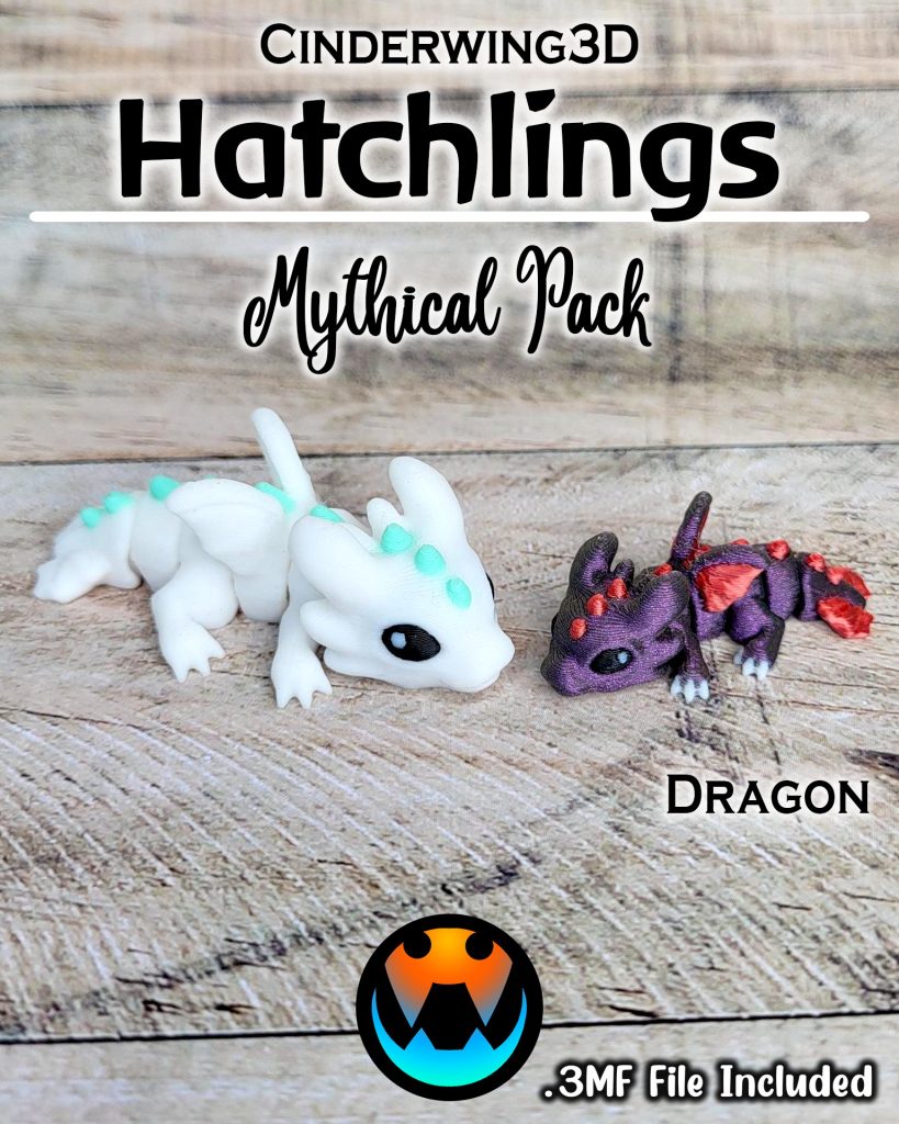 图片[8]-Cinderwing3D 微缩打印 7款孵化幼兽-3D合纵社-3D打印模型STL格式3mf格式免费下载！