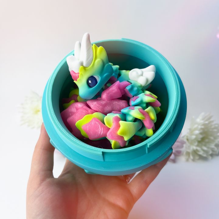 图片[3]-彩色小龙和星星龙蛋-3D合纵社-3D打印模型STL格式3mf格式免费下载！