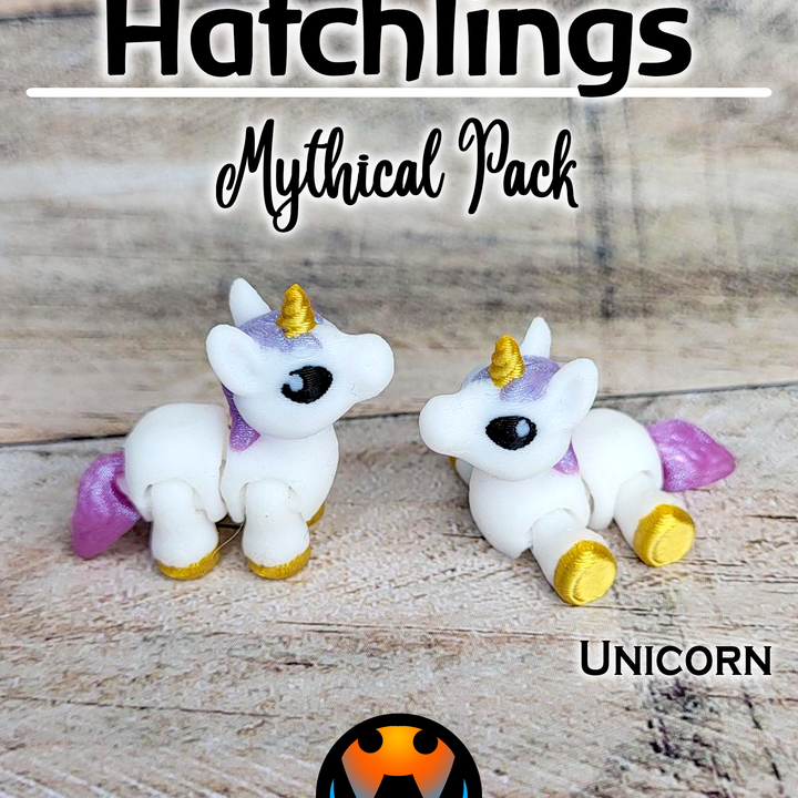 Cinderwing3D 独角兽 灰烬幼兽-3D合纵社-3D打印模型STL格式3mf格式免费下载！