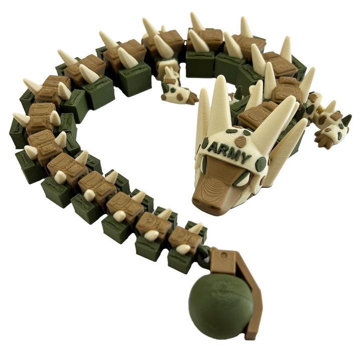 图片[2]-StevenWolfStudio 军队之龙-3D合纵社-3D打印模型STL格式3mf格式免费下载！