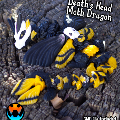 Cinderwing3D 死神蛾龙-3D合纵社-3D打印模型STL格式3mf格式免费下载！