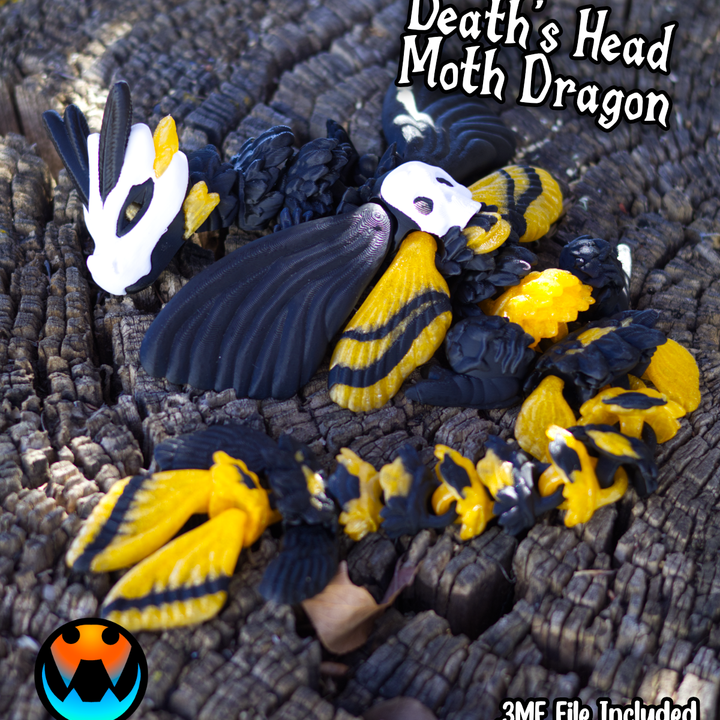 Cinderwing3D 死神蛾龙-3D合纵社-3D打印模型STL格式3mf格式免费下载！