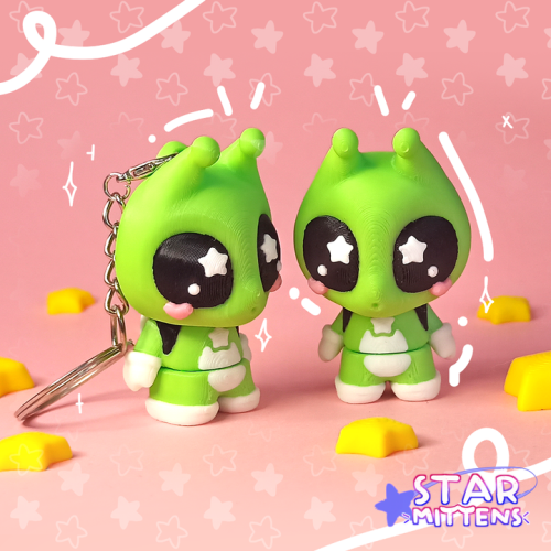 StarMittens 3d 可爱灵活外星人-3D合纵社-3D打印模型STL格式3mf格式免费下载！