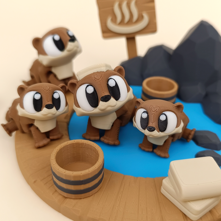 图片[5]-3DGOB NO:058 水獭与水獭温泉-3D合纵社-3D打印模型STL格式3mf格式免费下载！