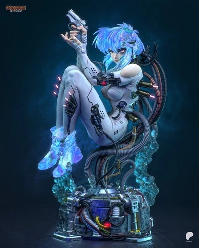 攻壳机动队 草薙素子少佐 动漫主题-3D合纵社-3D打印模型STL格式3mf格式免费下载！