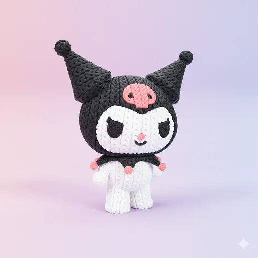 图片[4]-Whale3Dstudio 钩织 库洛米-3D合纵社-3D打印模型STL格式3mf格式免费下载！