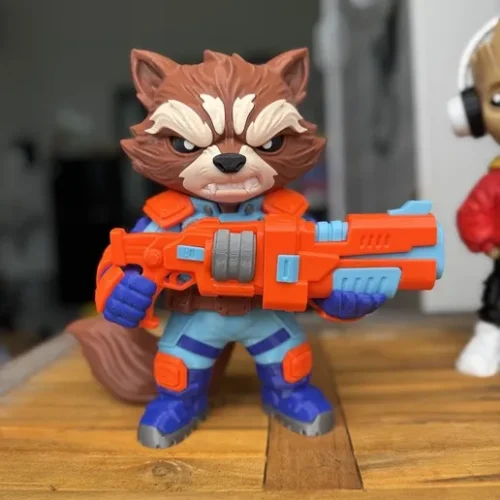 DecorMasterNO:067 名称: 火箭浣熊-3D合纵社-3D打印模型STL格式3mf格式免费下载！