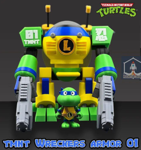 忍者神龟 破坏者装甲 莱昂纳多-3D合纵社-3D打印模型STL格式3mf格式免费下载！