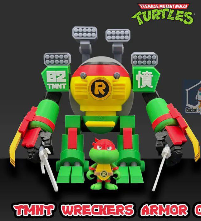 忍者神龟 破坏者装甲 拉斐尔-3D合纵社-3D打印模型STL格式3mf格式免费下载！