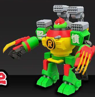 图片[2]-忍者神龟 破坏者装甲 拉斐尔-3D合纵社-3D打印模型STL格式3mf格式免费下载！