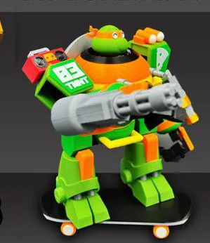 忍者神龟 破坏者装甲 米开朗基罗-3D合纵社-3D打印模型STL格式3mf格式免费下载！