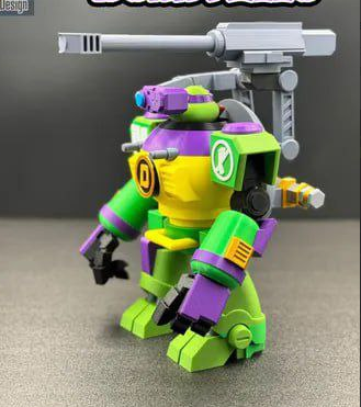 忍者神龟 破坏者装甲 多纳泰罗-3D合纵社-3D打印模型STL格式3mf格式免费下载！