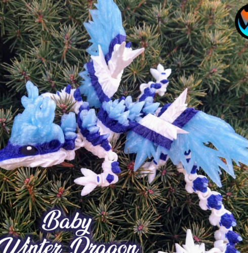 Cinderwing3D 幼年冬龙-3D合纵社-3D打印模型STL格式3mf格式免费下载！