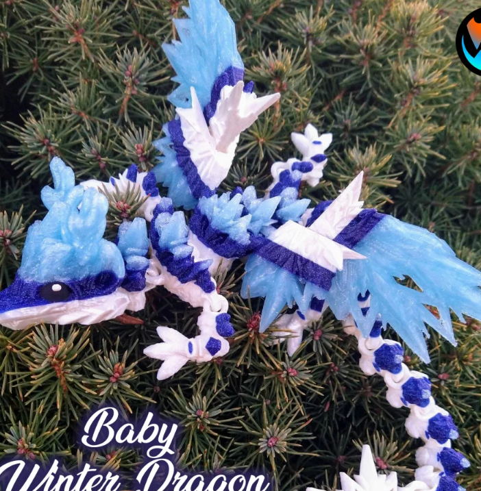 Cinderwing3D 幼年冬龙-3D合纵社-3D打印模型STL格式3mf格式免费下载！