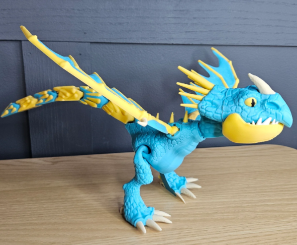 驯龙高手 风飞龙-3D合纵社-3D打印模型STL格式3mf格式免费下载！