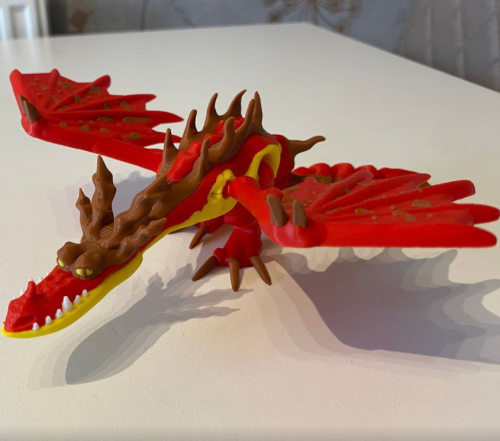 驯龙高手 钩牙龙-3D合纵社-3D打印模型STL格式3mf格式免费下载！