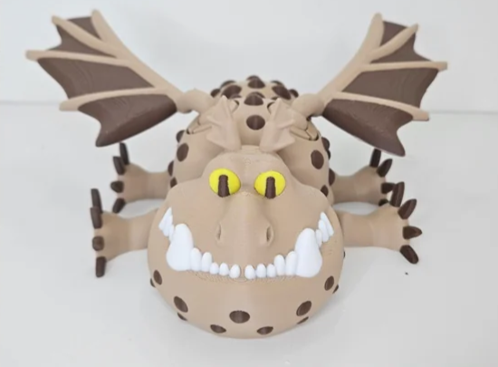 图片[3]-驯龙高手 肉球龙-3D合纵社-3D打印模型STL格式3mf格式免费下载！