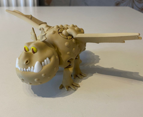 驯龙高手 肉球龙-3D合纵社-3D打印模型STL格式3mf格式免费下载！