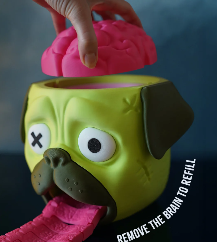 糖果分配器 爬行巴哥犬-3D合纵社-3D打印模型STL格式3mf格式免费下载！