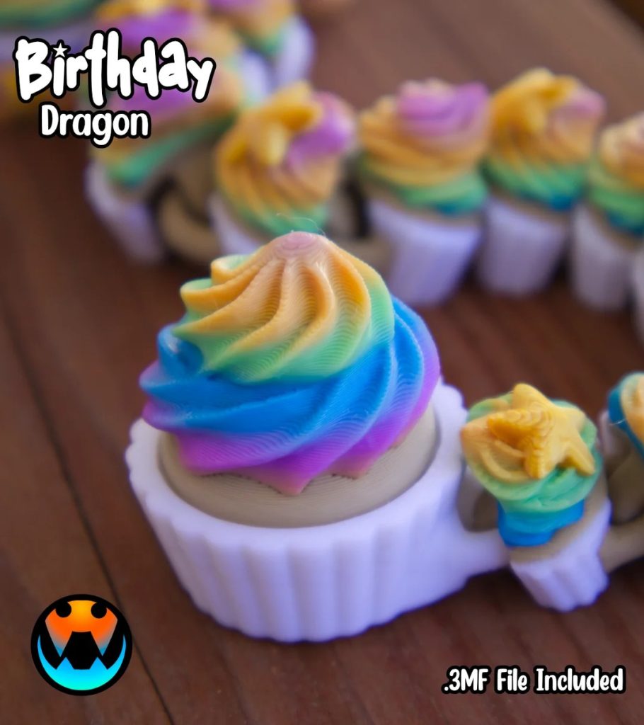 图片[2]-Cinderwing3D 生日蛋糕龙-3D合纵社-3D打印模型STL格式3mf格式免费下载！