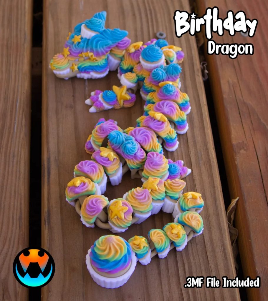 图片[3]-Cinderwing3D 生日蛋糕龙-3D合纵社-3D打印模型STL格式3mf格式免费下载！