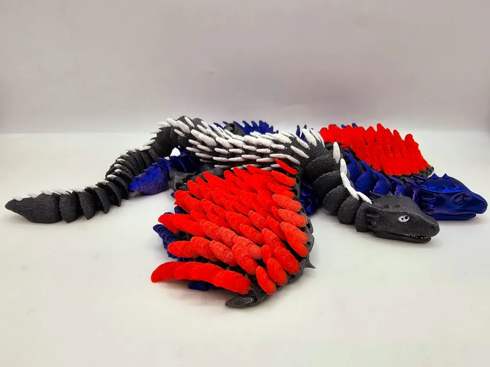 可活动翼式幼龙-3D合纵社-3D打印模型STL格式3mf格式免费下载！