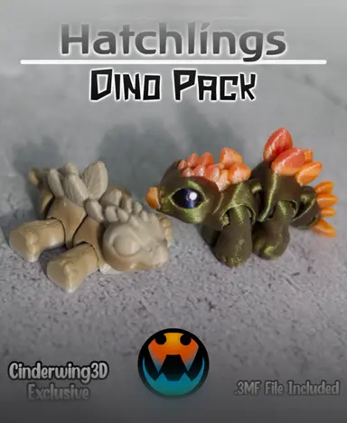 图片[4]-Cinderwing3D 6款小恐龙和恐龙蛋-3D合纵社-3D打印模型STL格式3mf格式免费下载！