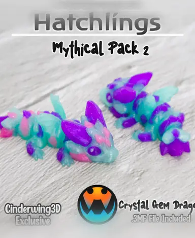 图片[5]-Cinderwing3D 微缩打印 6款孵化幼兽-3D合纵社-3D打印模型STL格式3mf格式免费下载！