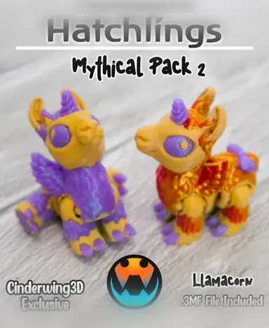 图片[6]-Cinderwing3D 微缩打印 6款孵化幼兽-3D合纵社-3D打印模型STL格式3mf格式免费下载！