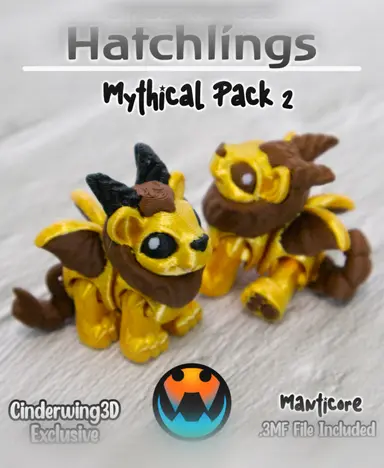 图片[7]-Cinderwing3D 微缩打印 6款孵化幼兽-3D合纵社-3D打印模型STL格式3mf格式免费下载！