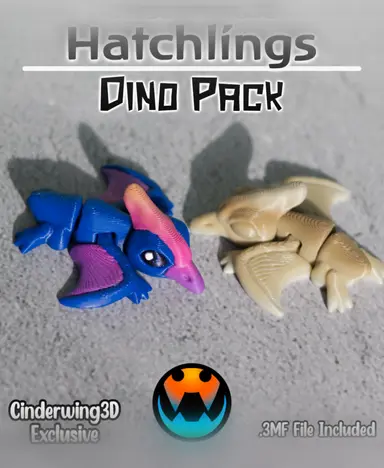 图片[5]-Cinderwing3D 6款小恐龙和恐龙蛋-3D合纵社-3D打印模型STL格式3mf格式免费下载！