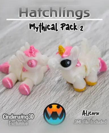 图片[4]-Cinderwing3D 微缩打印 6款孵化幼兽-3D合纵社-3D打印模型STL格式3mf格式免费下载！