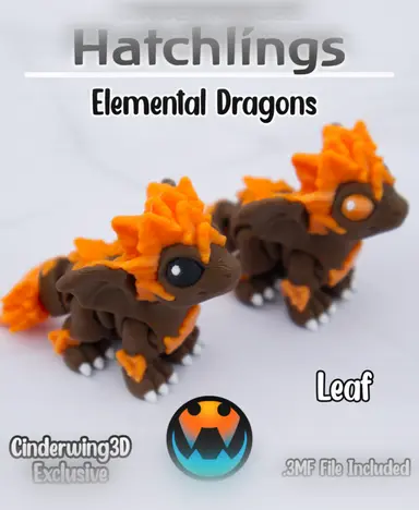 图片[6]-Cinderwing3D 元素巨龙 6款 幼龙礼包-3D合纵社-3D打印模型STL格式3mf格式免费下载！