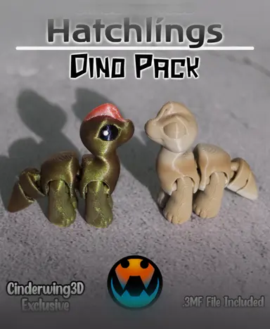 图片[6]-Cinderwing3D 6款小恐龙和恐龙蛋-3D合纵社-3D打印模型STL格式3mf格式免费下载！