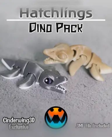 图片[7]-Cinderwing3D 6款小恐龙和恐龙蛋-3D合纵社-3D打印模型STL格式3mf格式免费下载！