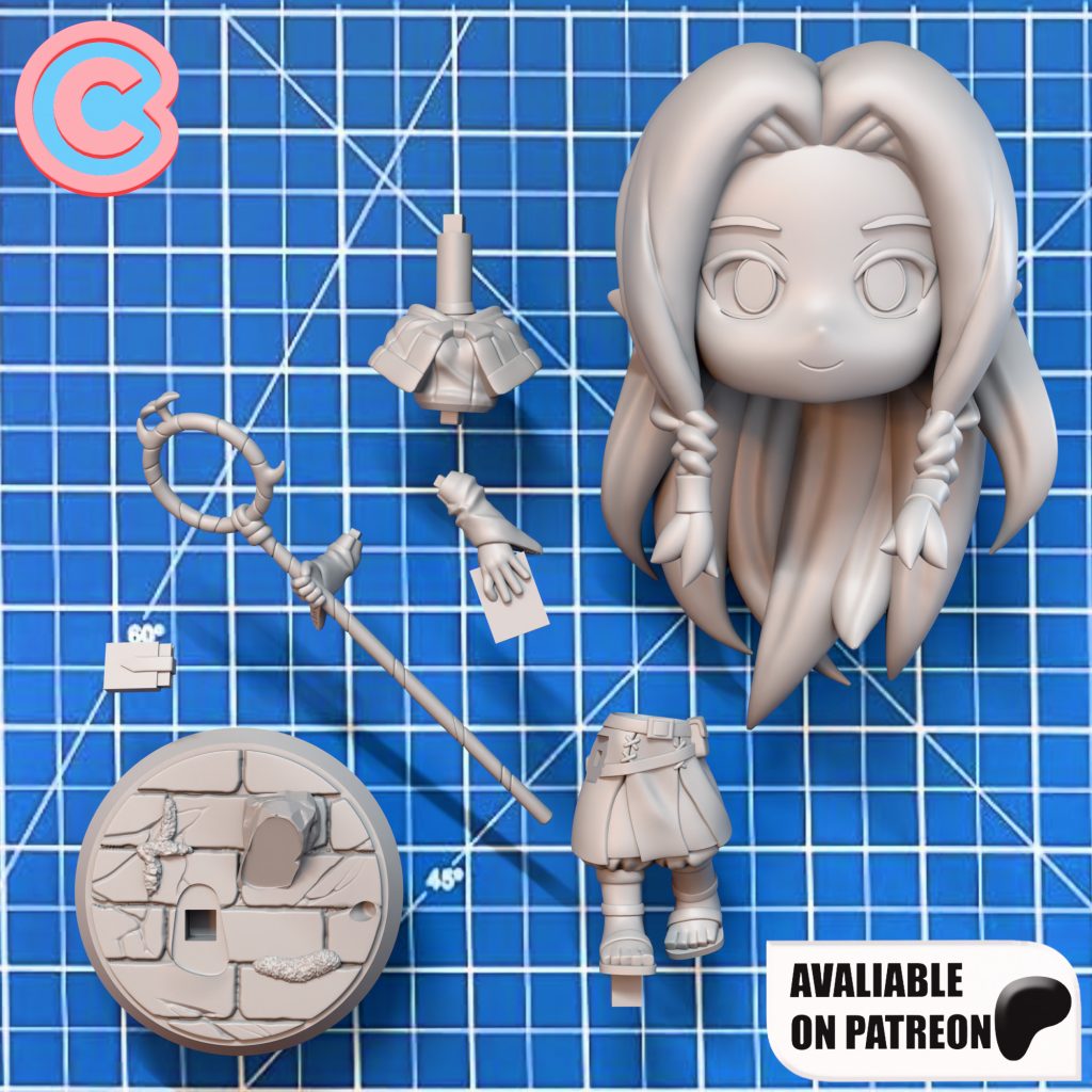 图片[3]-玛露希尔 《迷宫饭》动画Q版手办-3D合纵社-3D打印模型STL格式3mf格式免费下载！