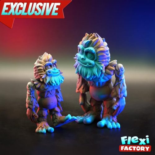 Flexi  大脚怪-3D合纵社-3D打印模型STL格式3mf格式免费下载！