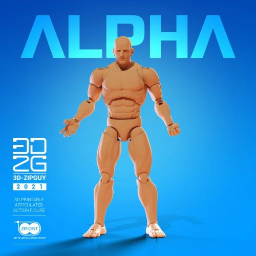 ZIPGUY ALPHA 扎带人偶-3D合纵社-3D打印模型STL格式3mf格式免费下载！