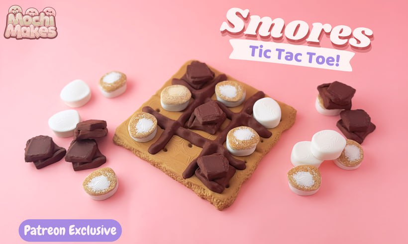 MochiMakes NO:005 名称: 棉花糖夹饼_井字棋-3D合纵社-3D打印模型STL格式3mf格式免费下载！