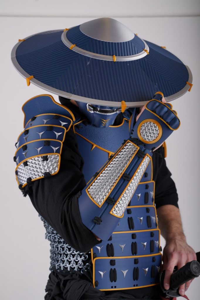 图片[4]-角色扮演道具浪人战甲帽子与面具-3D合纵社-3D打印模型STL格式3mf格式免费下载！