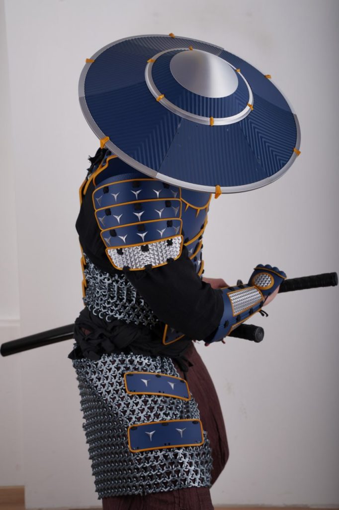 图片[2]-角色扮演道具浪人战甲帽子与面具-3D合纵社-3D打印模型STL格式3mf格式免费下载！