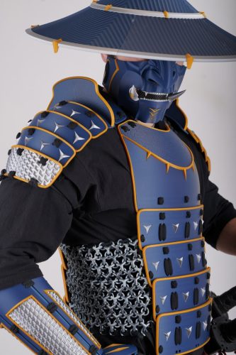 角色扮演道具浪人战甲帽子与面具-3D合纵社-3D打印模型STL格式3mf格式免费下载！