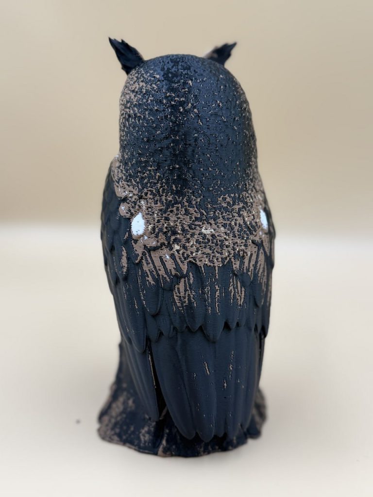 图片[2]-警觉的猫头鹰 上色版-3D合纵社-3D打印模型STL格式3mf格式免费下载！