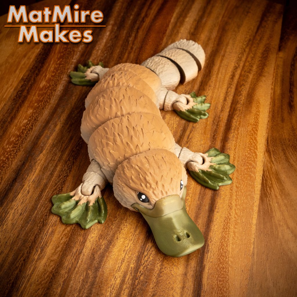 MatMire Makes 鸭嘴兽-3D合纵社-3D打印模型STL格式3mf格式免费下载！