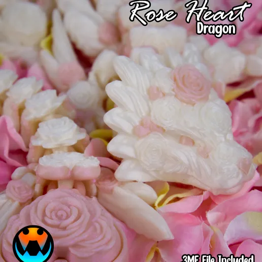 图片[2]-Cinderwing3D 玫瑰之心龙-3D合纵社-3D打印模型STL格式3mf格式免费下载！