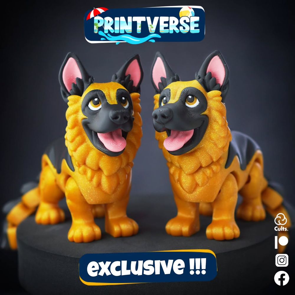 图片[3]-Printverse 德国牧羊犬-3D合纵社-3D打印模型STL格式3mf格式免费下载！