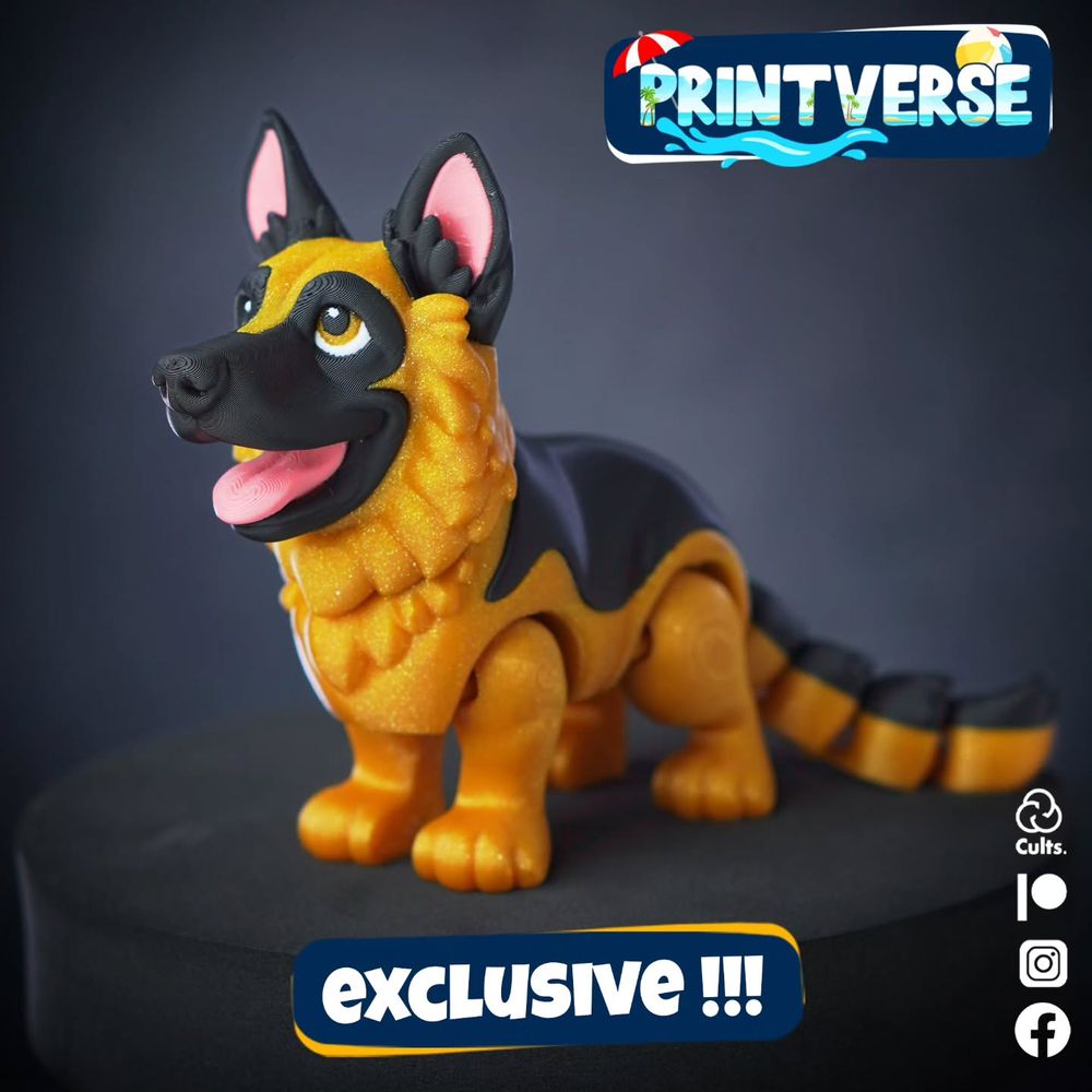 图片[2]-Printverse 德国牧羊犬-3D合纵社-3D打印模型STL格式3mf格式免费下载！